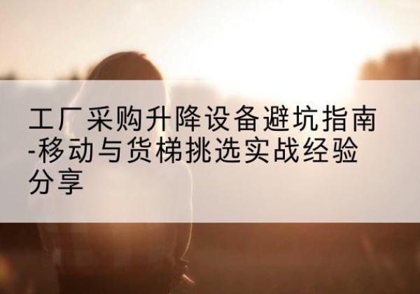 民和移动式升降机怎么选-工厂采购升降设备避坑指南-移动与货梯挑选实战经验分享